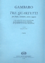 Quartetto in re minore no.2 per flauto, clarinetto, corno e fagotto parti