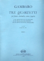 Quartetto in sol maggiore no.3 per flauto, clarinetto, corno e fagotto parti
