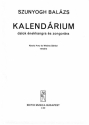 Szunyogh Balzs Calendar to poems by A. Krolyi and S. Weres Voice and piano