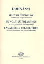 Ungarische Volkslieder fr eine Singstimme mit Klavierbegleitung (ung/dt/en)