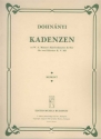 Cadenzas to Mozart's Piano Concerto in E flat major KV365 fr 2 Klaviere Partitur