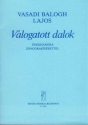 Vasadi Balogh Lajos Selected Songs  Voice and piano