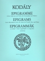 Epigramme fr Kontrabass und Klavier