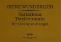 Variationa Twelvetonata fr Violine und Orgel Organ and various instruments vl, org.