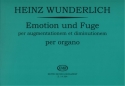 Emotion und Fuge per augmentationem et diminutione The theme was given to the composer by Johann Nepomuk David (1940) per Organ