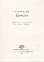 Brdos Lajos Recordare  Mixed Voices