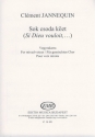 Jannequin, C. Sok csoda kzt (Si Dieu vouloit) for mixed voices Mixed Voices