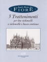 3 Trattimenti fr 2 Violoncelli (Violoncello und Bc) Spielpartitur