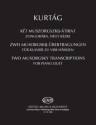 2 Mussorgsky Transcriptions for piano duet score