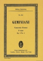 Concerto grosso D-Dur op.3/1 fr Streichquartett und Streichorchester Studienpartitur