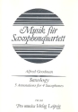 Saxology 5 Annotations for 4 Saxophones (SATB) score and parts