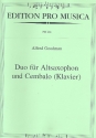 Duo fr Altsaxophon und Cembalo (Klavier)