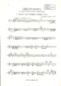 3 Hymnen fr Orgel, Glocken, Pauken und Schlagzeug Triangel / Kleine Trommel (2 Spieler)