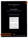 Kriegslied fr gem Chor und Orchester Chorpartitur/Klavierauszug