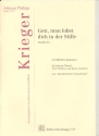 Gott man lobet dich in der Stille fr Sopran (Tenor), 2 Violinen und Bc Partitur und Stimmen