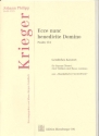 Ecce nunc benedicite Domino fr Sopran (Tenor), 2 Violinen und Bc Partitur und Stimmen