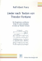 Lieder nach Texten von Theodor Fontane fr Gesang und Klavier Partitur