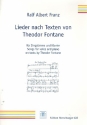 Lieder nach Texten von Theodor Fontane fr Gesang und Klavier Partitur