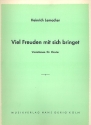 Viel Freuden mit sich bringet Variationen fr klavier