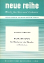 Konzert-Duo op.149 fr Klavier zu 4 Hnden und Streichorchester Partitur