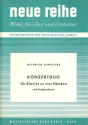 Konzert-Duo op.149 fr Klavier zu 4 Hnden und Streichorchester Partitur und Stimmen