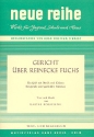 Gericht ber Reinecke Fuchs fr Kinderchor und Instrumente Text- und Regiebuch