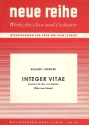 Integer vitae fr gem Chor und Orchester Partitur