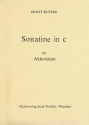 Ernst Kutzer Sonatine in c fr Akkordeon Akkordeon