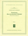Goodman, Alfred Grant Variationen ber ein deutsches Volkslied Akkordeonorchester Partitur