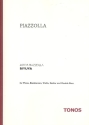 Biyuya for piano, bandoneon, violin, electric guitar, double bass score