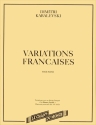 Dmitri Kabalevsky, Variations Francaises Klavier Buch