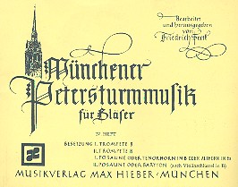 Mnchner Petersturmmusik Band 4 fr 4 Blechblser (Ensemble) Stimmen