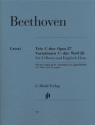 Trio C-Dur op.87  und  Variationen C-Dur WoO28 fr 2 Oboen und Englischhorn Stimmen