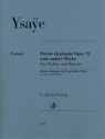 Pome lgiaque op.12 und andere Werke fr Violine und Klavier