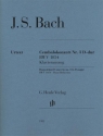 Cembalokonzert Nr.3 D-dur BWV1054 fr 2 Klaviere zu vier Hnden Klavierauszug