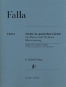 Nchte in spanischen Grten fr Klavier und Orchester fr 2 Klaviere Klavierauszug