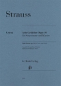 8 Gedichte op.10 fr mittlere Singstimme und Klavier