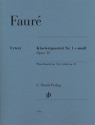 Klavierquartett Nr.1 in c-moll op.15 fr Violine, Viola, Violoncello und Klavier Partitur und Stimme(n)