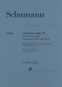 Liederkreis op.39 nach Eichendorff - Fassungen 1842 fr Gesang (tief) und Klavier
