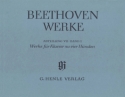 Beethoven Werke Abteilung 7 Band 1 Werke fr Klavier zu 4 Hnden (broschiert)