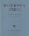Beethoven Werke Abteilung 8 Band 3 Missa solemnis op.123 Partitur (broschiert)