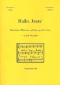 Hallo Jesus fr Soli, Darsteller, Kinderchor, Gemeinde und Instrumente Chorpartitur