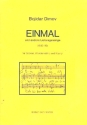 EINMAL und andere Liebesgesnge fr Sopran, Wandervioline und Klavier Partitur und Instrumentalstimme