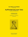 Aufforderung zum Tanz op.65 fr Flte, Oboe, Klarinette und Fagott Partitur und Stimmen