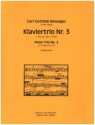 Trio C-Dur Nr.3 op.40 fr Violine, Violoncello und Klavier Partitur und Stimmen
