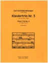Trio C-Dur Nr.3 op.40 fr Violine, Violoncello und Klavier Partitur und Stimmen