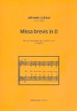 Missa brevis in D fr gem Chor a cappella Partitur