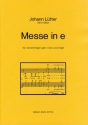 Messe in e fr gem Chor und Orgel