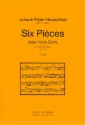6 Pices op.9 fr 3 Hrner Partitur und Stimmen