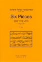 6 Pices op.9 fr 3 Hrner Partitur und Stimmen